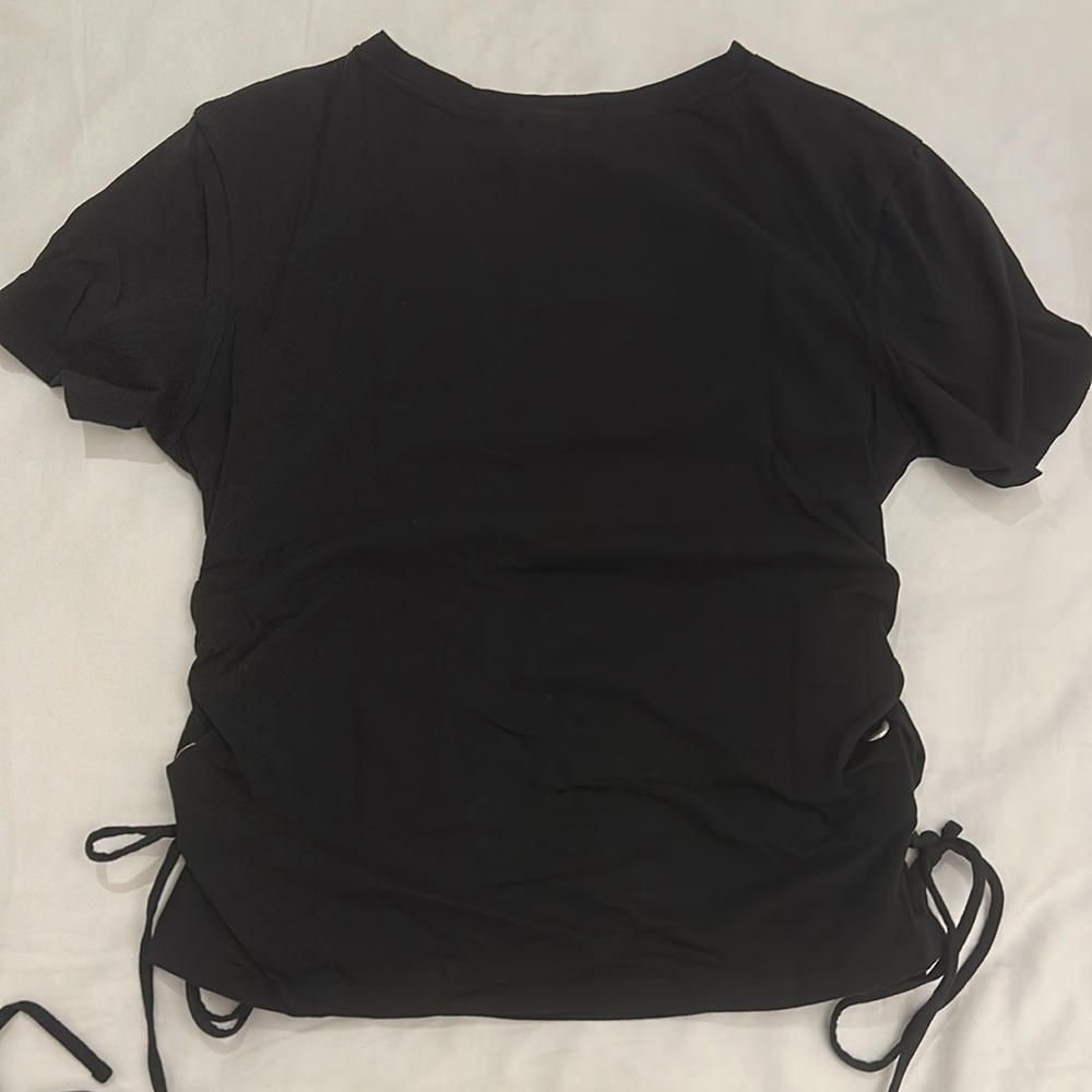 H&M LACE UP DETAIL TSHIRT - Picture 4 of 5